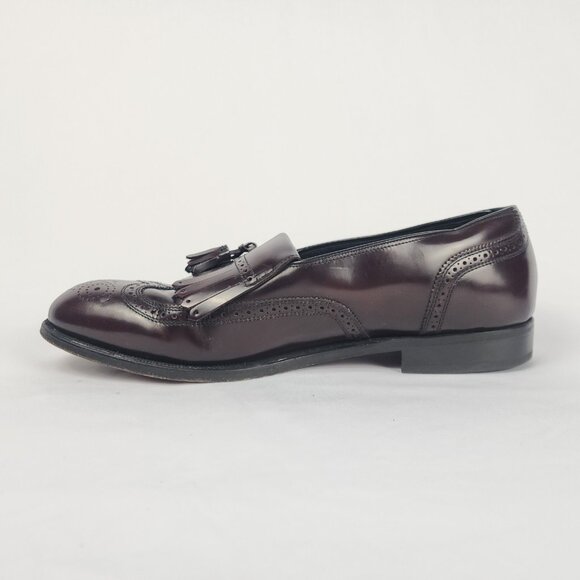 Florsheim Men\'s 10.5‎ Lexington Wingtip Dress Shoe Tassel Burgundy Leather main image 6